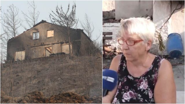 Συγκλονίζει πυρόπληκτη στη Ροδόπη: «Μέσα σε 10 λεπτά καταστράφηκαν οι κόποι μιας ζωής – Μόνο τα ρούχα που φοράμε έχουμε» (video)