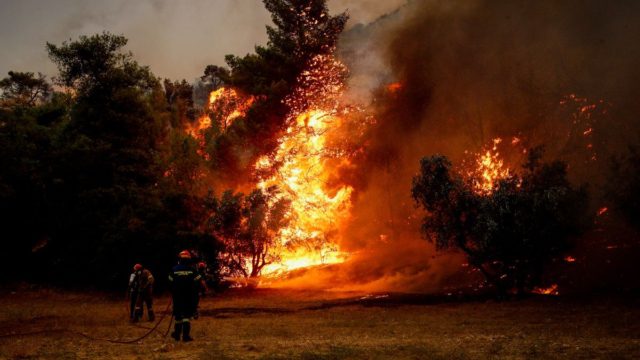 Φωτιά στις Σέρρες: Καίει πευκόφυτη έκταση στο Αηδονοχώρι