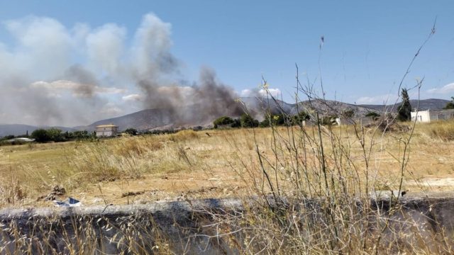 Φωτιά στον Μαραθώνα – Συναγερμός στην Πυροσβεστική