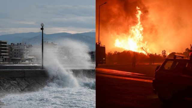 Καιρός σήμερα 22/8: Εκρηκτικό «κοκτέιλ» ζέστης και θυελλωδών ανέμων με ακραίο κίνδυνο πυρκαγιάς – Πού θα «χτυπήσουν» 39άρια (video)