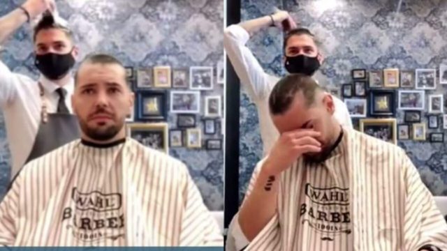 Ψυχή βαθιά: Κουρέας ξυρίζει το κεφάλι του για αλληλεγγύη σε καρκινοπαθή συνάδελφό του και όλος ο κόσμος τον χειροκροτεί