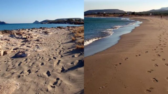Παραλία βγαλμένη από ταινία: Το άγνωστο σεληνιακό τοπίο της Κρήτης με τα κρυστάλλινα νερά