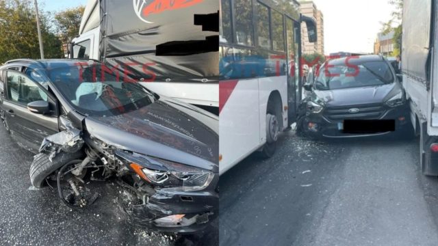 Άγρια καταδίωξη στην Θεσσαλονίκη: Μπήκε στο αντίθετο ρεύμα με κλεμμένο αυτοκίνητο και συγκρούστηκε με λεωφορείο