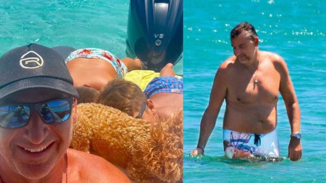 Περήφανος πατέρας:  Στην Μύκονο ο Γιώργος Λιάγκας με τα παιδιά του, Δημήτρη & Γιάννη