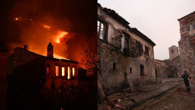 Σπαράζει η καρδιά μας: Παραδόθηκε στις φλόγες το μοναστήρι του Οσίου Λουκά στην Βοιωτία – Καταστράφηκαν ιστορικά μνημεία
