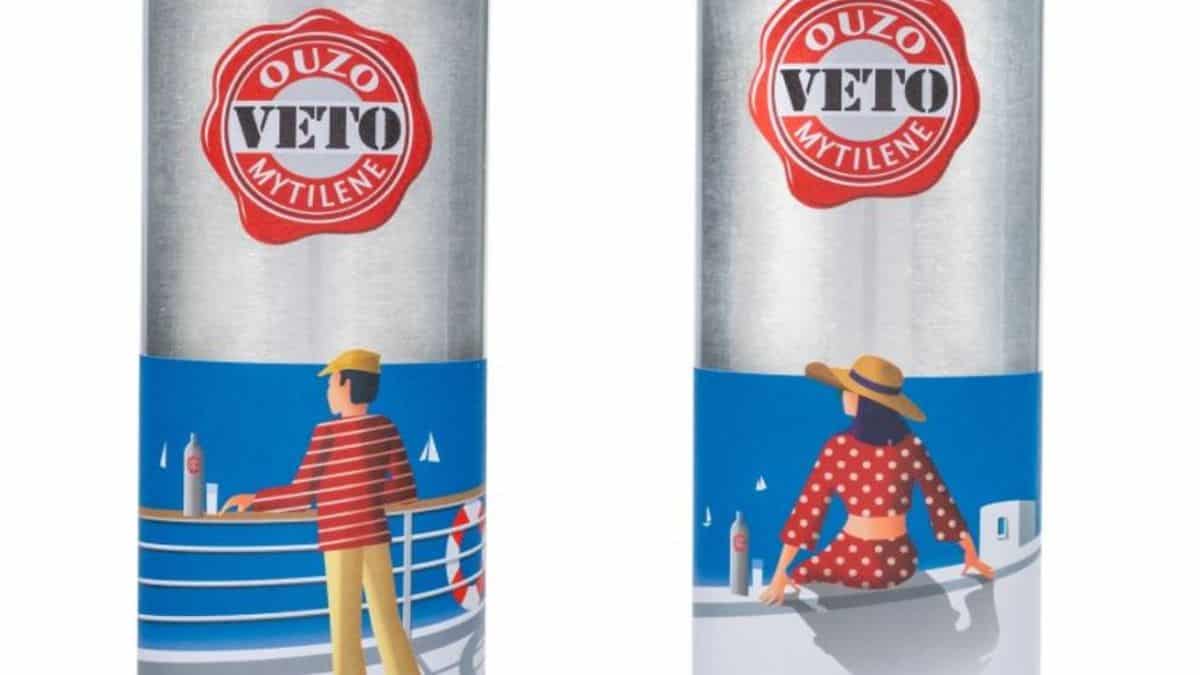 Ouzo VETO limited edition: Το παραδοσιακό Ούζο από τη Μυτιλήνη έρχεται σε μια συλλεκτική, μεταλλική, φιάλη, «ντυμένη» με ζωντανά χρώματα και με πηγή έμπνευσης το ελληνικό καλοκαίρι και την ομορφιά του Αιγαίου