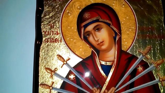 Η Παναγία με τα Επτά Σπαθιά: Η ιστορία της «Απαλύνουσας τας Σκληράς Καρδίας» – Θαυματουργή εικόνα για βασκανία, θεραπεία ασθένειας, γλωσσοφαγιά