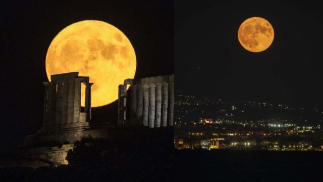 Πανσέληνος Αυγούστου: Μαγευτικές εικόνες από το «φεγγάρι του οξύρρυγχου»