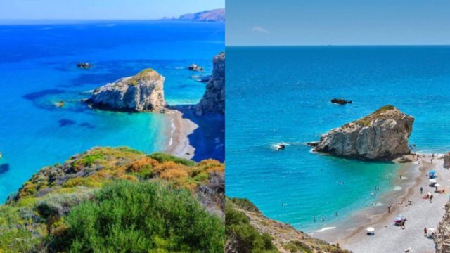 124 σκαλιά σε χωρίζουν από τον υδάτινο παράδεισο: Η παραλία των Κυθήρων με τα κρυστάλλινα και γαλαζοπράσινα νερά που μοιάζει με παραμύθι
