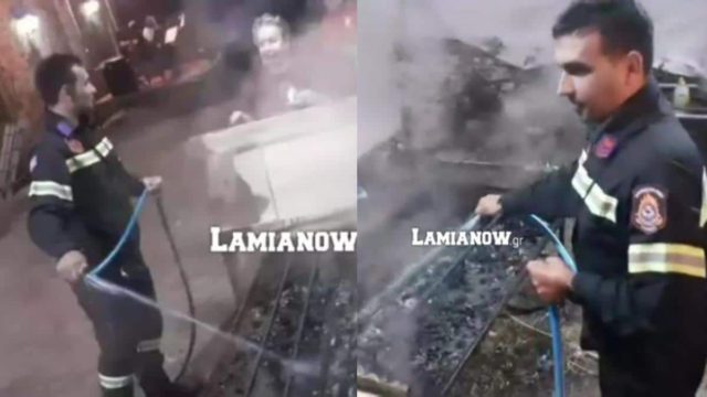 «Κλάμα» σε χωριό της Φθιώτιδας: Κάλεσαν την πυροσβεστική για να σβήσει… ψησταριά με σουβλάκια
