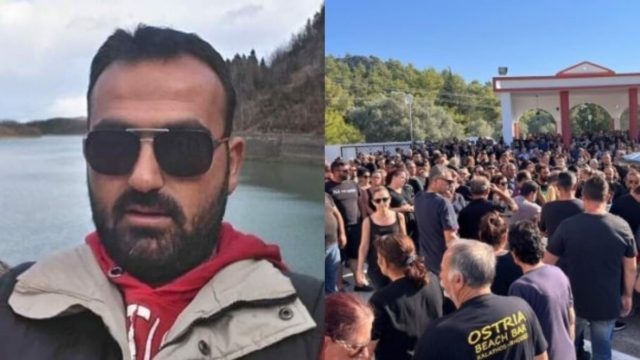 Ρόδος: Οδύνη στην κηδεία του 40χρονου εθελοντή πυροσβέστη που πάλεψε σκληρά με τις φλόγες