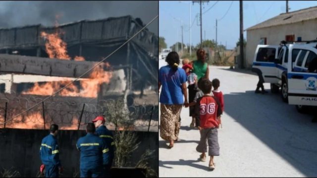 Φωτιά στον Ασπρόπυργο: Ρομά έκαναν πλιάτσικο σε εργοστάσιο που περικυκλώθηκε απ’ τις φλόγες – Επιτέθηκαν στους αστυνομικούς που πήγαν να τους εμποδίσουν