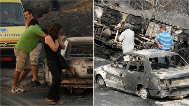 Αλείφονταν με λάδι για να γλυτώσουν, αποχαιρετούσαν τις οικογένειές τους: 16 χρόνια από την φονική πυρκαγιά στην Ηλεία (photos)