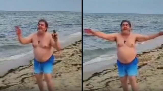 Summer mood: Ο Σώτης Βολάνης τραγούδησε ακομπλεξάριστος με μαγιό στην παραλία και αποθεώθηκε από τις γυναίκες