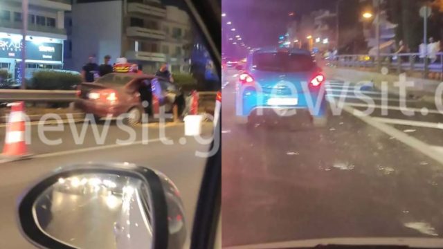 Σοβαρό τροχαίο στην λεωφόρο Κηφισού: Αυτοκίνητο με δύο επιβαίνοντες έγινε σμπαράλια – Κομματιάστηκε ο προφυλακτήρας και σκορπίστηκε στο οδόστρωμα (φωτο)
