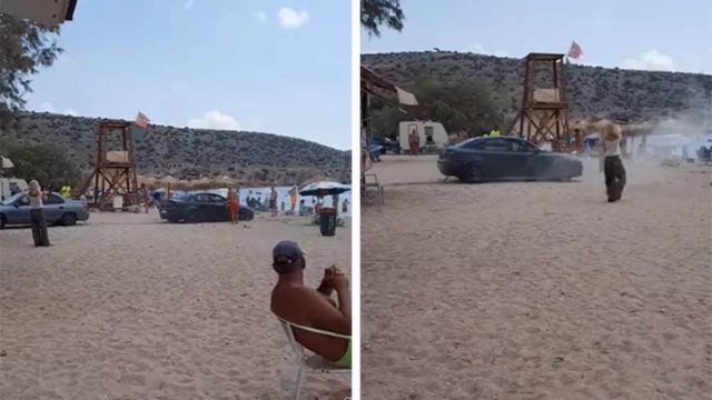 Άμα βαριέσαι: Απίστευτο παρκάρισμα σε παραλία της Βάρκιζας – Λουόμενος άφησε το αυτοκίνητό του  σχεδόν  πάνω στο κύμα