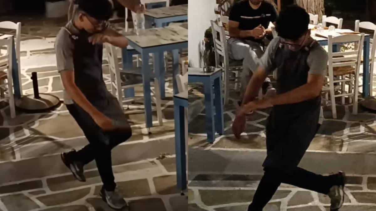 «Γονάτισε» όλη την ταβέρνα: Το ζεϊμπέκικο του σερβιτόρου στην Πάρο που έγινε viral μέσα σε λίγες ώρες!