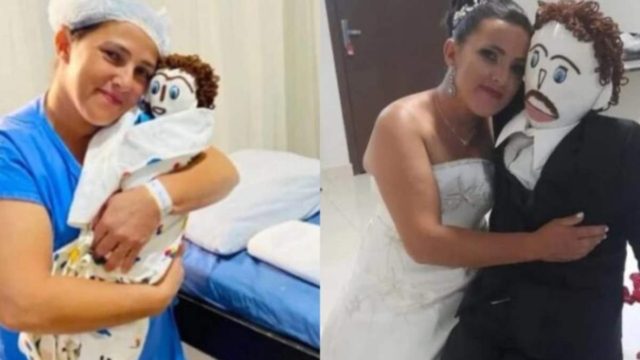 «Είναι ο άντρας της ζωής μου»: Γυναίκα παντρεύτηκε πάνινη κούκλα και απέκτησαν «μωράκι»