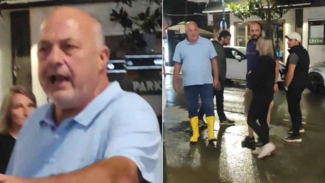 Επεισόδιο στο Βόλο: Ο Αχιλλέας Μπέος άρπαξε τη μάνικα και κατάβρεξε δικηγόρο έξω από το εκλογικό κέντρο αντιπάλου του (Video)