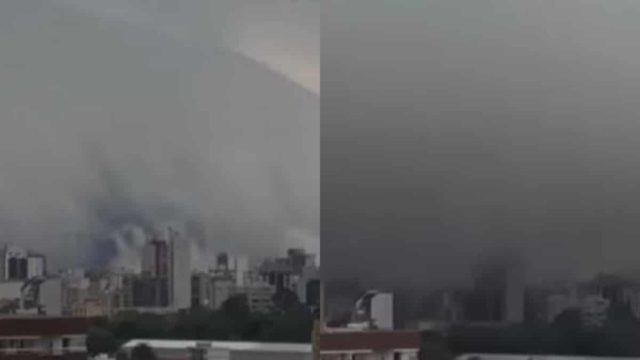 Απόκοσμο θέαμα πάνω από τη Βραζιλία: Τεράστιο μαύρο σύννεφο «κατάπιε» τον ουρανό (video)