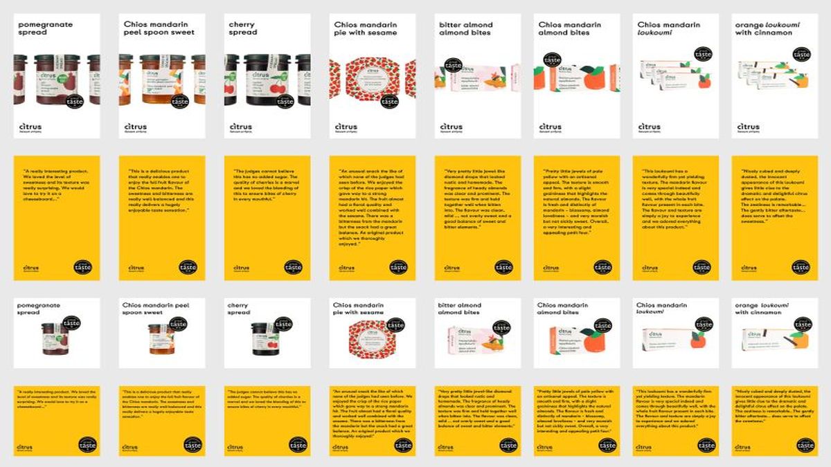8 βραβεία για την ελληνική εταιρεία CITRUS, στα Great Taste Awards 2023