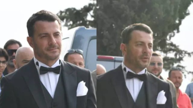Συγκινημένος ο Γιώργος Αγγελόπουλος: Έφτασε ο γαμπρός στην εκκλησία – Οι πρώτες εικόνες από την άφιξή του (video)