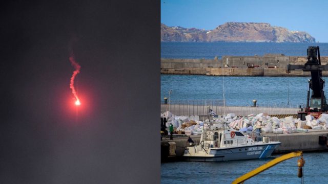 Αδιανόητο περιστατικό στην Κρήτη: Έριξε φωτοβολίδα αλεξίπτωτου για να ξεπροβοδίσει τον νεοσύλλεκτο γιο του και αυτή «καρφώθηκε» σε πλοίο