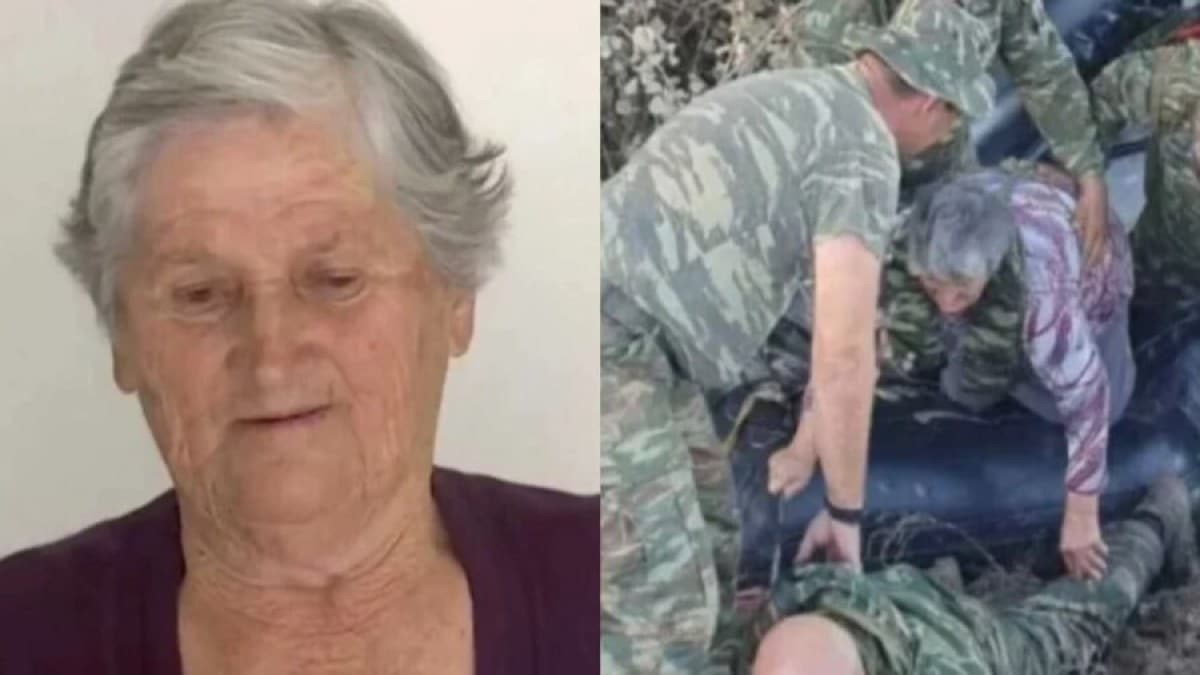 «Μου έλεγε μη φοβάσαι, πάτα πάνω μου»: Ραγίζει καρδιές η γιαγιά Παρασκευή για τον πεζοναύτη που τους έσωσε στη Θεσσαλία (video)