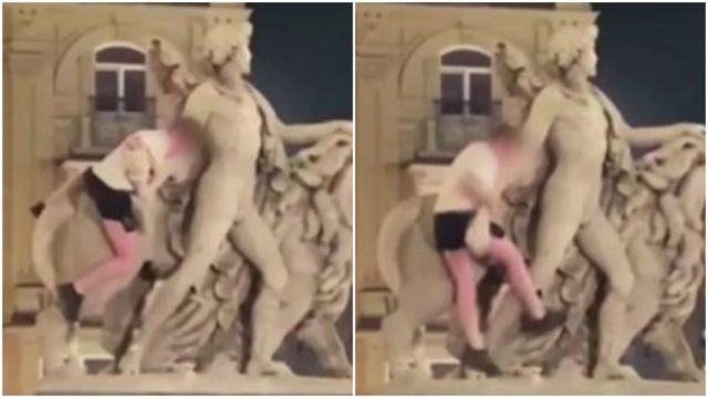 Θα πληρώσει τα μαλλιοκέφαλά του: Ιρλανδός τουρίστας «καβάλησε» και κατέστρεψε γλυπτό που είχε πρόσφατα αποκατασταθεί