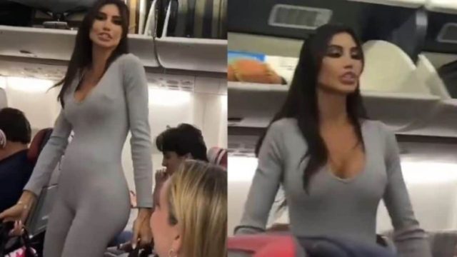 «Είμαι διάσημη στο Instagram, δεν με νοιάζει»: Έβριζε τους πάντες στο αεροπλάνο αλλά μόλις είδε την κάμερα άρχισε να ποζάρει (video)