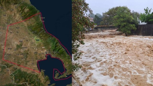 Κακοκαιρία «Daniel»: Ενεργοποιήθηκε το «Κοπέρνικος» για τη Μαγνησία λόγω των πλημμυρών