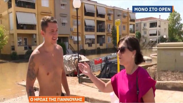 Αυτός είναι ο ήρωας της Γιάννουλης που έσωσε με τη βάρκα του δεκάδες κατοίκους – «Έπαιρνα θάρρος από τις εκκλήσεις των ανθρώπων. Μία κυρία με ειδικές ανάγκες…» (Video)