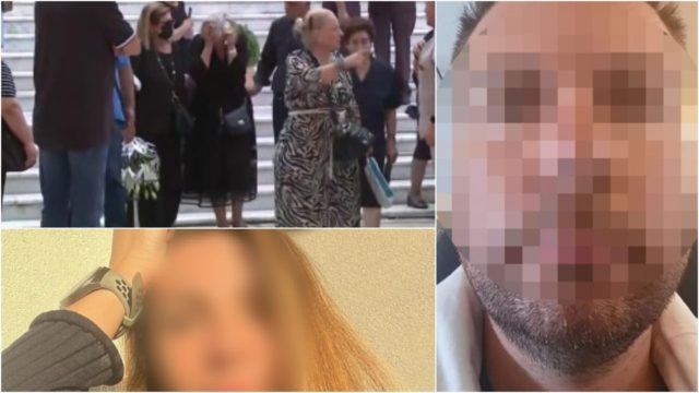 Βουβός θρήνος στην Καλαμαριά: «Γιατί το έκανες αυτό;» – «Βαρύ» το κλίμα στην κηδεία του γυναικοκτόνου και αυτόχειρα, ανέκφραστοι οι γονείς (photos-video)