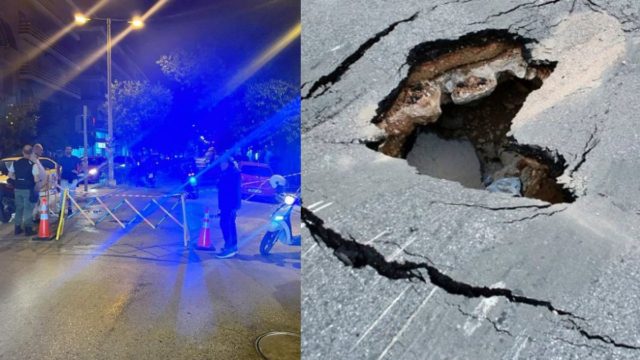 Καλλιθέα: Διακοπή κυκλοφορίας στην οδό Σκρα λόγω καθίζησης του εδάφους
