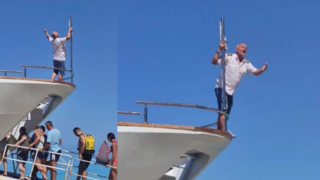 Μερακλής καπετάνιος στην Λευκάδα υποδέχεται τους ταξιδιώτες με Βασίλη Καρρά και «από τον βορρά μέχρι το νότο» (video)