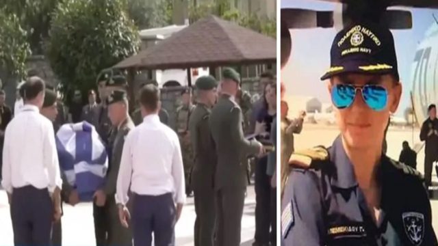 Λιβύη: Βουβός πόνος με ένα λευκό τριαντάφυλλο για τον δύσκολο αποχαιρετισμό – Απέραντη θλίψη στο τελευταίο «αντίο» της 46χρονης υποναυάρχου Γλυκερίας Μεμεκίδου (Video)