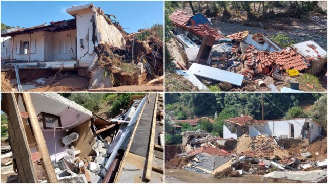 «Κραυγή» απόγνωσης πλημμυροπαθών: «Πολλά σπίτια είναι στον βυθό της θάλασσας» – Αφανίστηκε το χωριό Πάλτση (videos-photos)