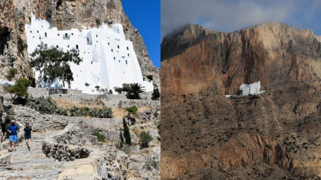 Παναγία Χοζοβιώτισσα: Το μοναστήρι που «κρέμεται» στο άγριο και βραχώδες τοπίο της Αμοργού