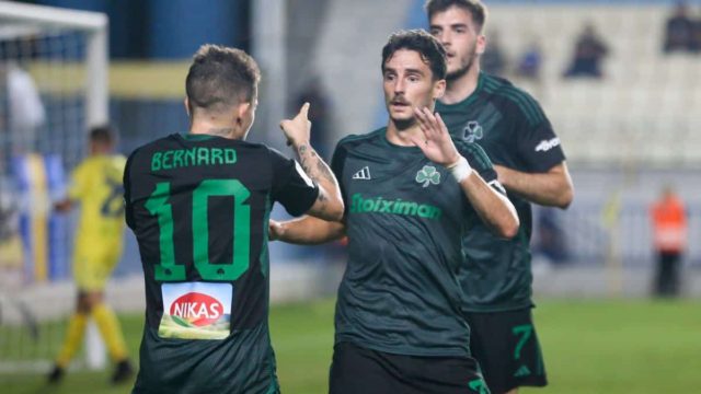 Παναιτωλικός – Παναθηναϊκός 0-5: Πεντάρα στο Αγρίνιο με μαγεία Μπερνάρ