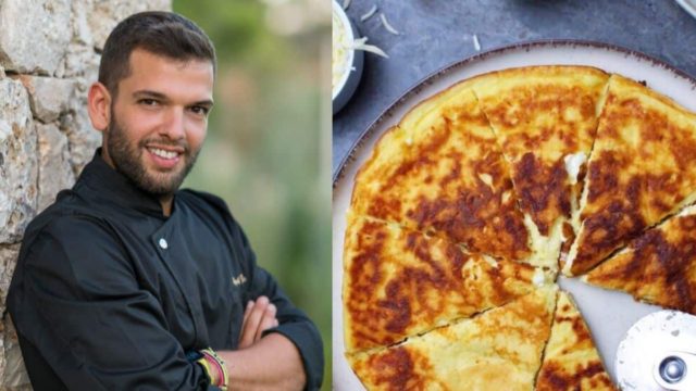 Τυρόπιτα «λουκούμι» από τον Πέτρο Συρίγο – Ψημένη στο τηγάνι και έτοιμη σε 15′