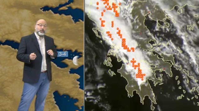 «Πορφυρή επέλαση» από τον Σάκη Αρναούτογλου: «Έντονη καιρική δραστηριότητα σε περιοχές που πλήττονται…»
