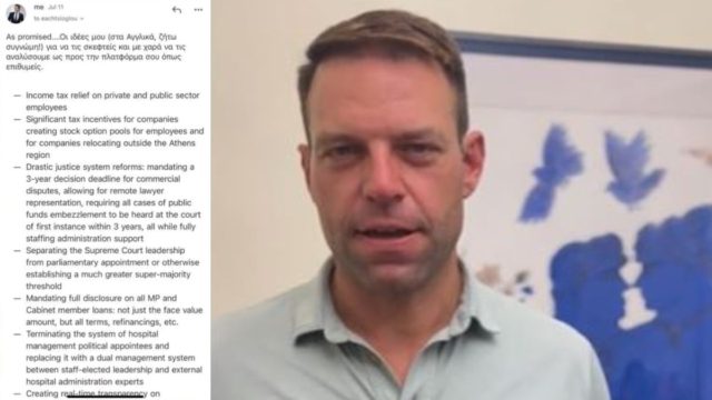 Στέφανος Κασσελάκης: Αυτό είναι το αναπάντητο e-mail στην Αχτσιόγλου με τις προτάσεις του – Το είχε στείλει μετά την υποψηφιότητά της