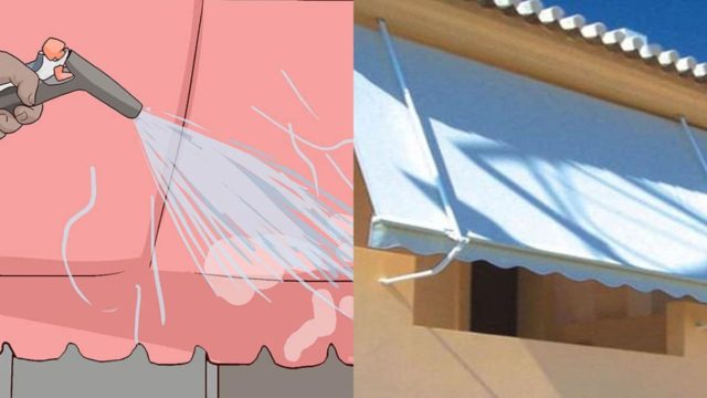 Σκουριασμένες τέντες: 5 καθαριστικά tips για να τις κάνετε να φαίνονται σαν καινούργιες