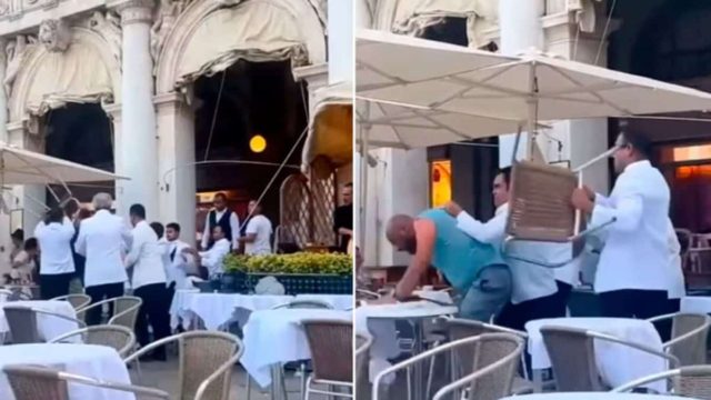 Βενετία: Σερβιτόροι πιάστηκαν στα χέρια με πελάτες στην πλατεία του Αγίου Μάρκου (video)