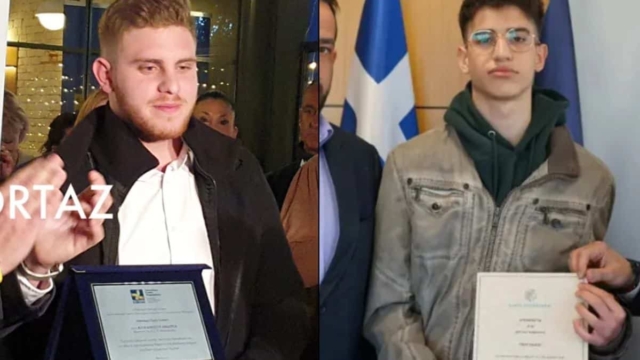 Δεν το έδειξε κανείς: Βραβεύτηκαν ως ήρωες ο Άγγελος Τσιαμούρας και ο Ανδρέας Αλικανιώτης που έσωσαν κόσμο στα Τέμπη