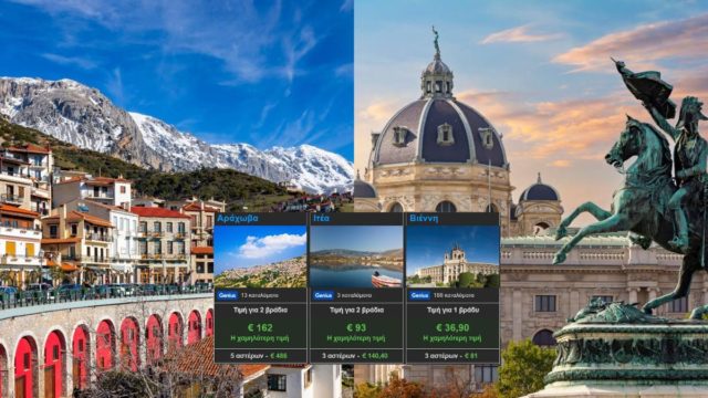 Booking: 2 φορές πιο αρκιβή από την Βιέννη η διαμονή στην Αράχωβα για τον Δεκέμβριο