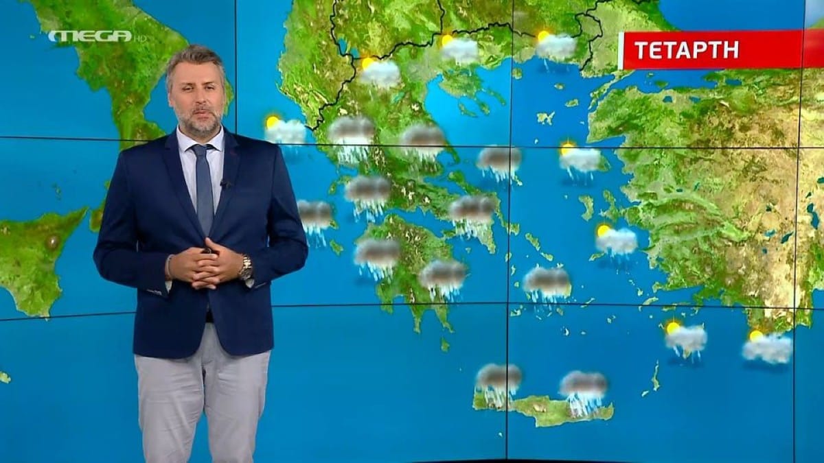 «Βρόντος» Γιάννη Καλλιάνου: «Χωρισμένη στα δύο η χώρα – Τόξο καταιγίδων μέχρι το βράδυ της…»