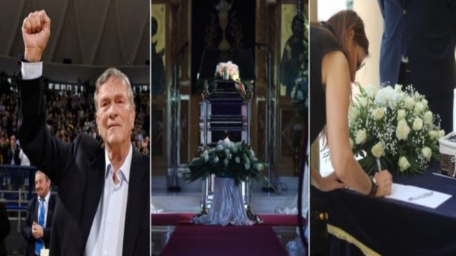 Γιάννης Ιωαννίδης: Συντετριμμένες η σύζυγος και η κόρη του – “Τσακίζουν” καρδιές στην επιμνημόσυνη δέηση για τον «Ξανθό» του ελληνικού μπάσκετ στη Βούλα (photos-video)