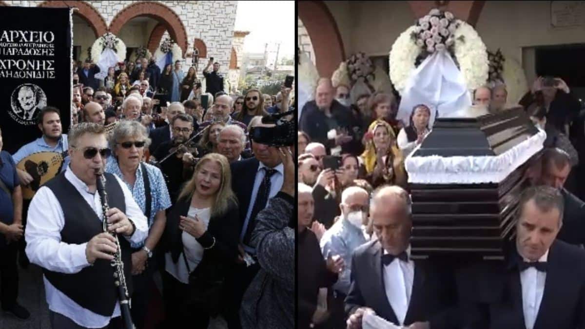 Σπαρακτικό το τελευταίο αντίο στον Χρόνη Αηδονίδη – Υπό τους ήχους της θρακιώτικης παραδοσιακής μουσικής η κηδεία του