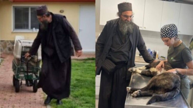 Ευλογημένος άνθρωπος: Ο πάτερ Ελευθέριος εδώ και χρόνια στειρώνει, περιθάλπει και σώζει αδέσποτα